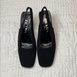 Black Authentic PRADA Vero Cuoio heels